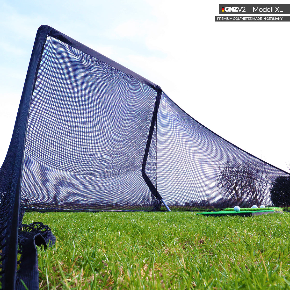 Golfnetz Driving Range XL | H2,4m x B2,5m x T1,2m | Indoor & Outdoor | GNZV2
