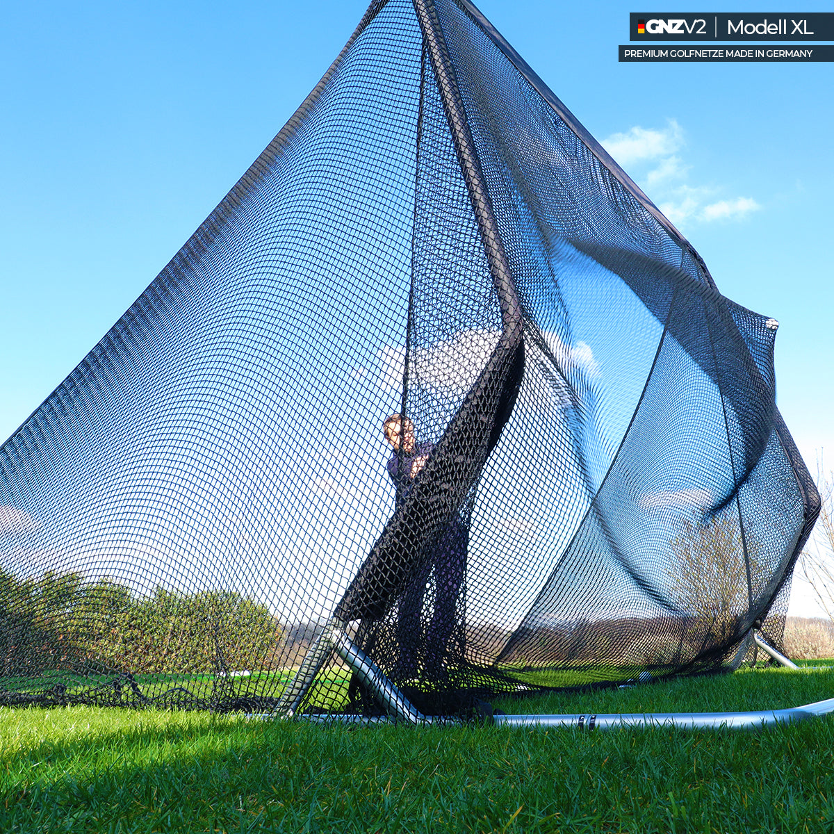 Golfnetz Driving Range XL | H2,4m x B2,5m x T1,2m | Indoor & Outdoor | GNZV2