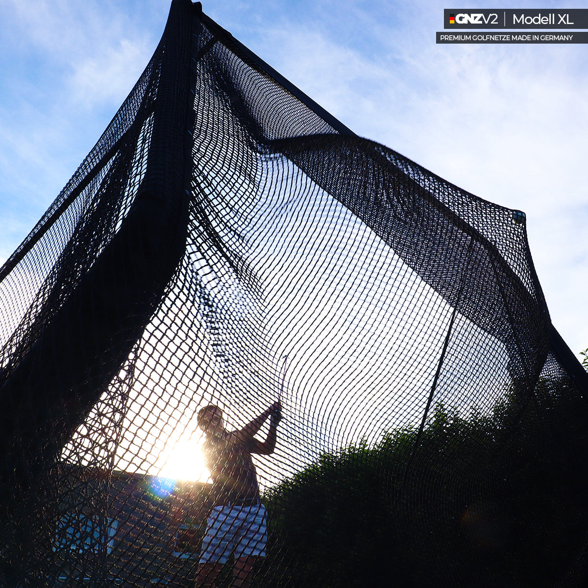 Golfnetz Driving Range XL | H2,4m x B2,5m x T1,2m | Indoor & Outdoor | GNZV2