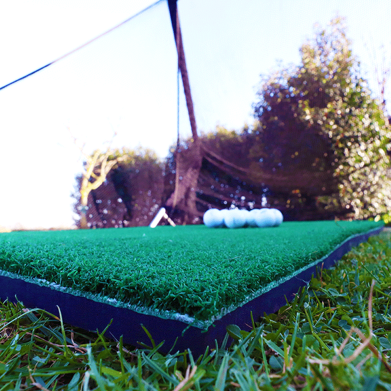 Golf Abschlagmatte | Groß | 150cm x 117cm x 3,5cm | Inkl. Zubehör