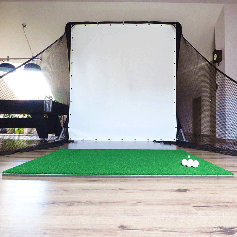 Golf Abschlagmatte | Groß | 150cm x 117cm x 3,5cm | Inkl. Zubehör