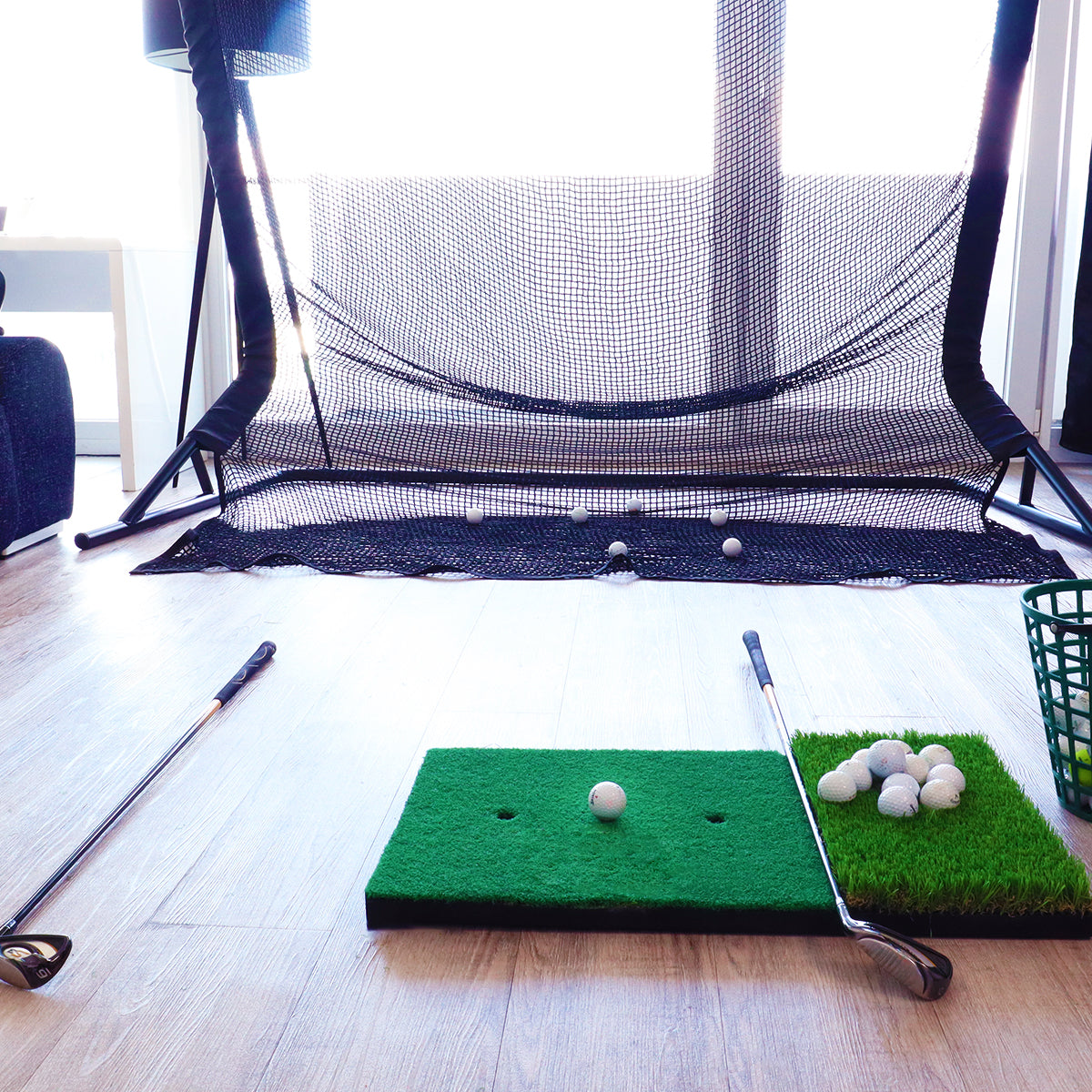 Golf Abschlagmatte | Klein | 70cm x 40cm x 2cm | Inkl. Zubehör