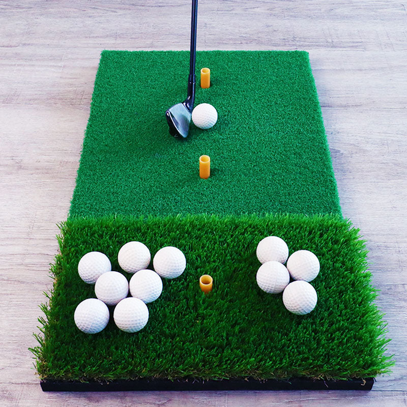 Golf Abschlagmatte | Klein | 70cm x 40cm x 2cm | Inkl. Zubehör