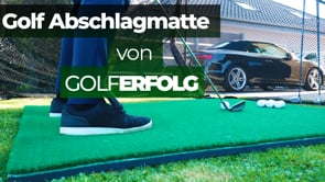 Golf Abschlagmatte | Groß | 150cm x 117cm x 3,5cm | Inkl. Zubehör